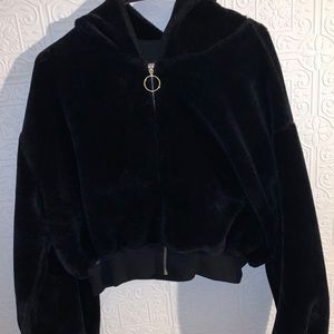 Cropped Teddy coat